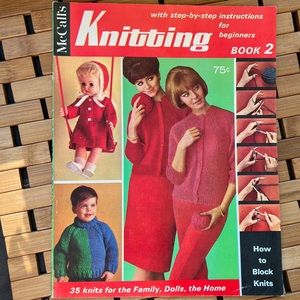 Vintage 1966 McCall’s Instructional Knitting Book 2